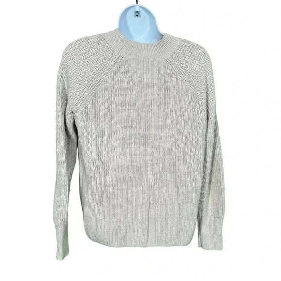 Banana Republic Factory Women Cream Crewneck Sweater Rib Knit Small - Picture 5 of 10